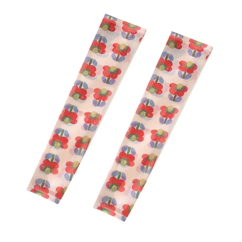 

1Pair Cute Cartoon Printed Ice Sleeve Fashion Sunscreen Accessories Arm Decoration Supplies Sunshade Protective Sleeve