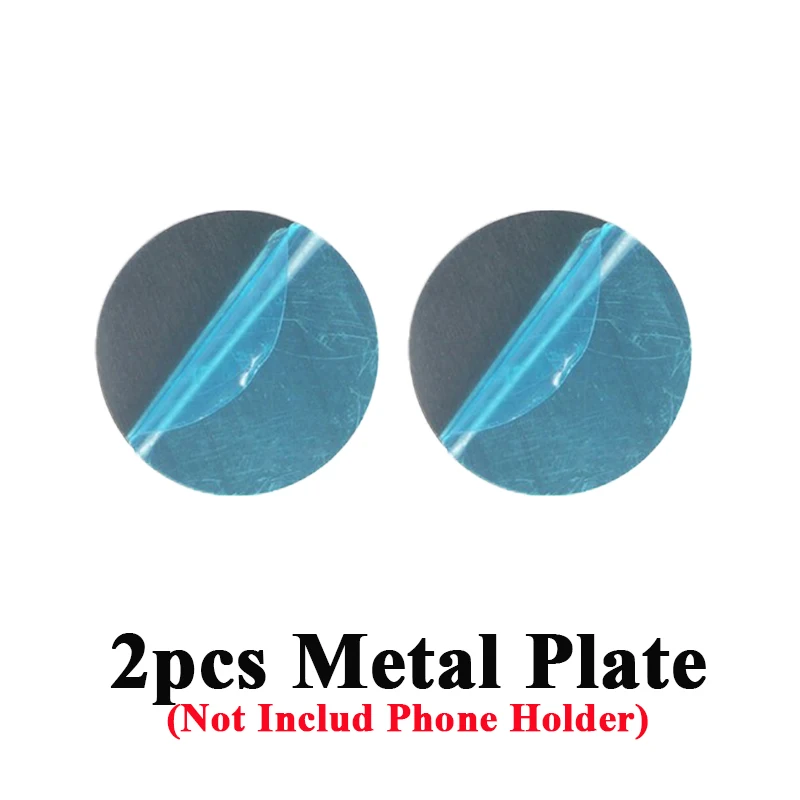 2pcs Metal Plate Металлический магнитный автомобильный держатель для телефона, мини Крепление на вентиляционное отверстие, Магнитная подставка для мобильного телефона iPhone XS Max для смартфонов Xiaomi в автомобиле - Цвет: 2pcs Metal Plate