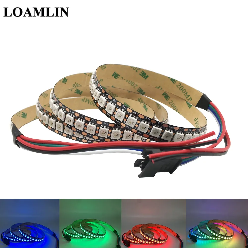 WS2813 (обновление WS2812B) RGB светодиодная Пиксельная полоса 30/60/144