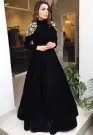 Сексуальное элегантное женское вечернее платье плюс размер Арабский мусульманский бордовый длинный рукав вечернее платье для выпускного длинный