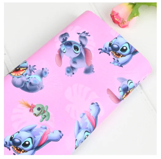 100 хлопчатобумажная ткань Disney Lilo &amp Stitch Yoda Love Print для шитья квилтинга рукоделия