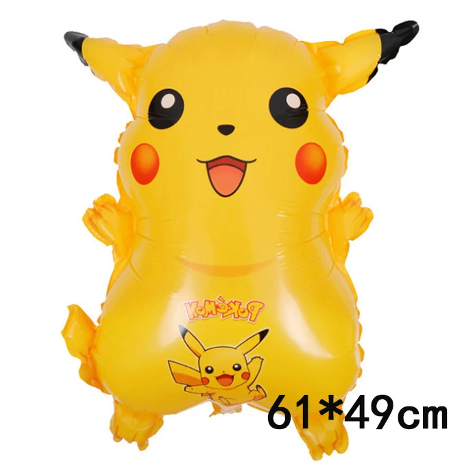 Pikachu 4PCS/lot Pikachu Pokemon Go Helium Foil Balloons Cartoon Inflatable Children Birthday Party Decorations Supplies Kids Toys Decor - Цвет: Pikachu