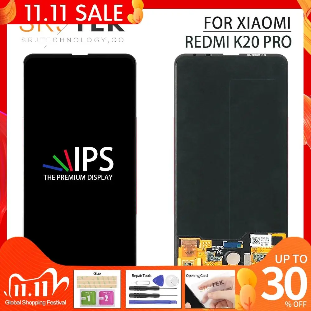 ЖК-дисплей TFT/AMOLED для Xiaomi Redmi K20 Pro сенсорный экран с дигитайзером ЖК-экран запасные