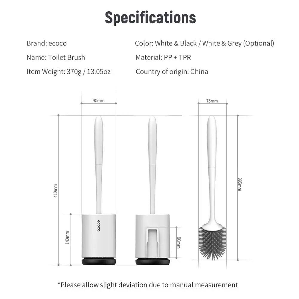 Набор щеток Ecoco для чистки туалета щетка из мягкой ТПР уборки с ведром аксессуары