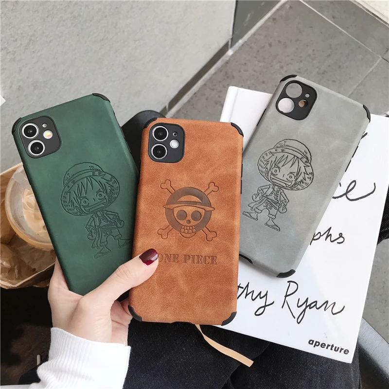 

Cartoon anime One Piece Luffy Couples Phone Cover Case For Iphone X 11 pro Xs Max Xr 10 8 7 se 4.7 Plus Luxury Soft Coque Fundas