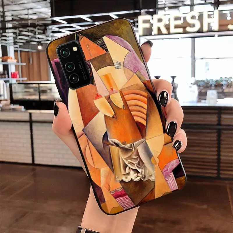 Pablo Picasso abstract Art painting Black Cell Phone Case for Samsung S20 plus Ultra S6 S7 edge S8 S9 S10 5G lite 2020 | Мобильные