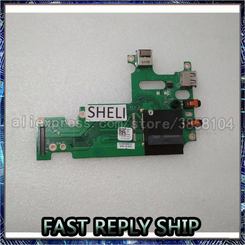 

SHELI For Dell 14R N4010 Audio USB Board 33UM8DB0020 DAUM8TB14F0 CN-0N3YXM 0N3YXM N3YXM