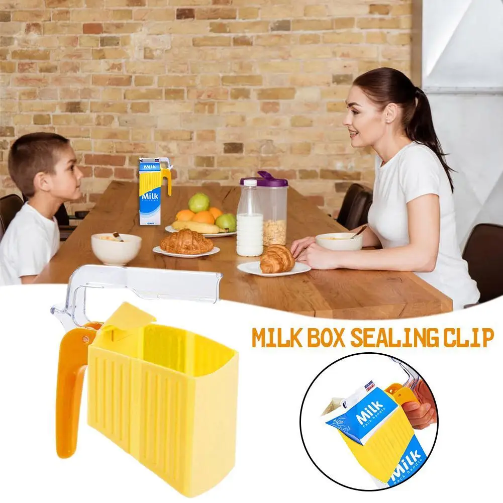 

1pcs Milk Carton Sealing Clip Boxed Beverage Portable Juice Tool Convenient Box Artifact Fresh-keeping Kitchen Bottle Clip X8K9