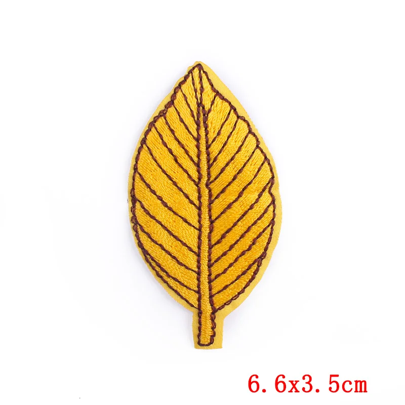 Prajna 12 Colors Fashion Leaf Patches Iron On Embroidered For Clothing Cartoon Badge Kids Clothes DIY | Дом и сад