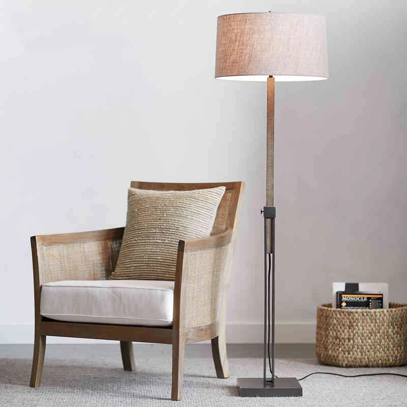 Китайская классическая тканевая Напольная Лампа современный Королевский Бог