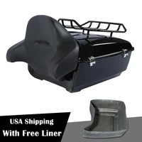 motorcycle king pack trunk luggage rack backrest for harley tour pack touring models 14 20