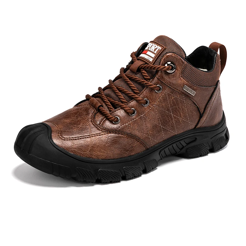

Men's Soft Casual Shoes Brand Outdoor Loafers Moccasins Warm Plush Men's Sneakers Comfortable Driving Shoes Leather Men Shoes