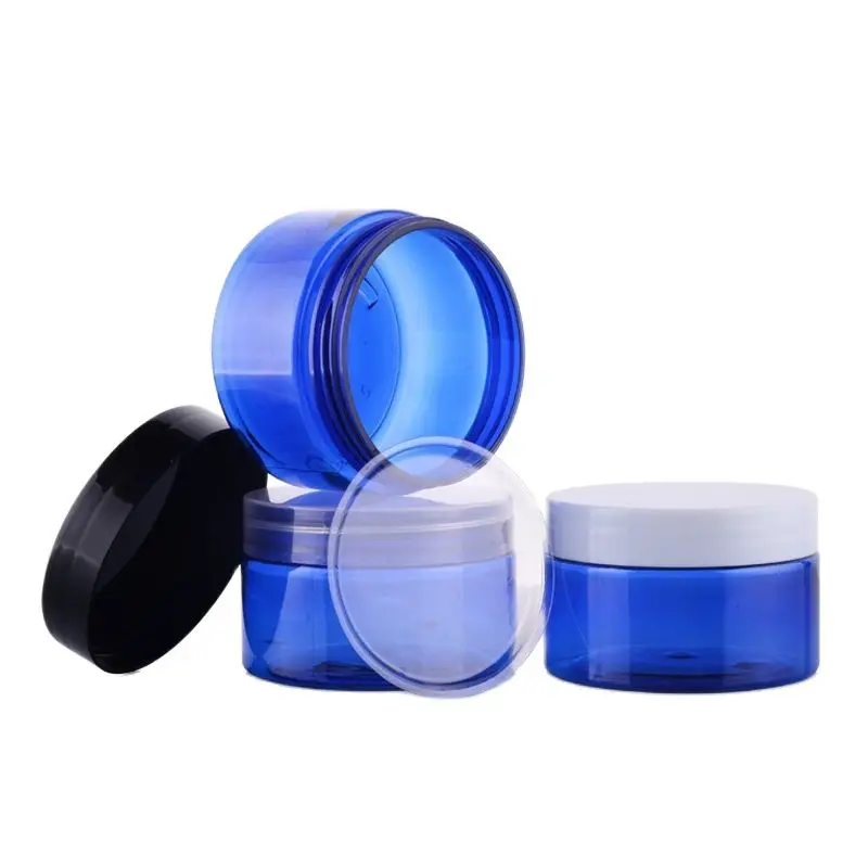 Синий пластиковый флакон для домашних животных 100 г/крем/горшок с несколькими