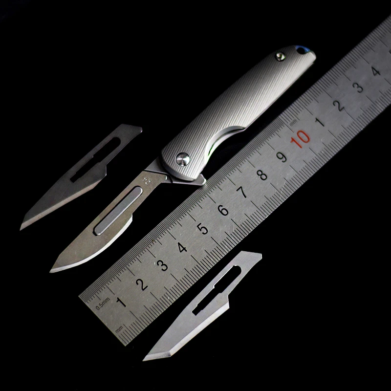 Открытый нож для бумаги хирургическое лезвие открытая Экспресс-нож EDC титановый