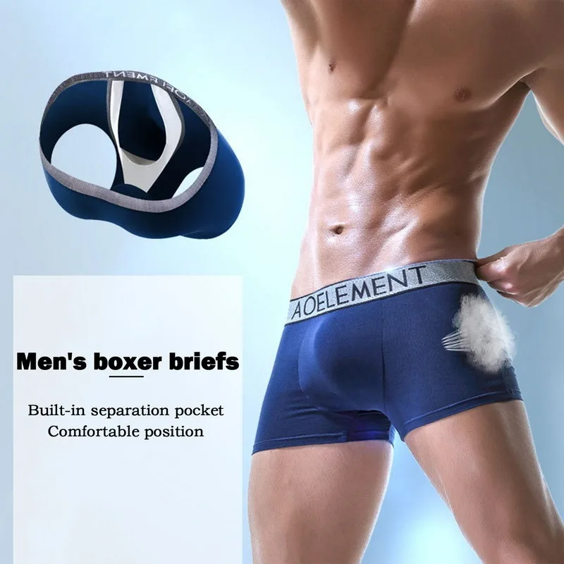 

Мужское нижнее белье для здоровья, U-образные выпуклые трусы-боксеры с защитой от сепарации спермы и жилой, в капсулах для мошонки, физиологи...