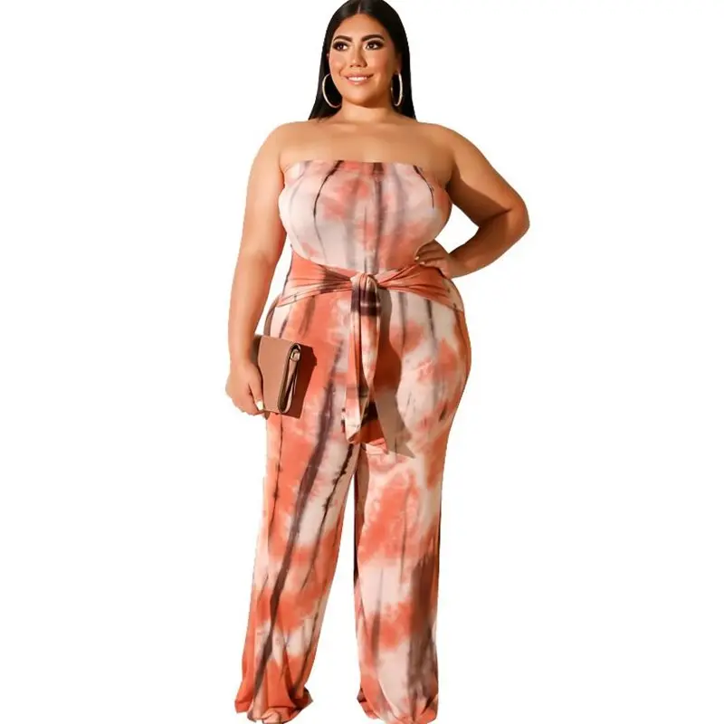 2020 летний женский комбинезон большого размера с открытыми плечами без рукавов