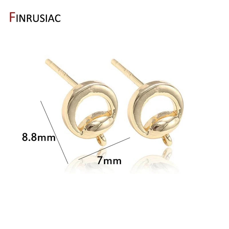 Аксессуары для сережек сделай сам Новое поступление 2020 позолоченные серьги 14