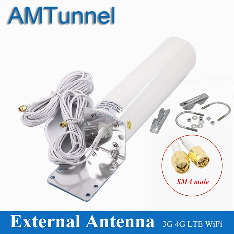 4G LTE антенна SMA 12dBi WiFi 3G внешняя всенаправленная 5 м двойной кабель 2 4 ГГц для Huawei ZTE