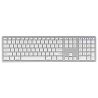 white portable wired usb bluetooth wireless hebrew russian computer keyboard layout