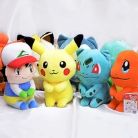 genuine takara tomy pokemon plush toy kawaii pikachu plush toy pocket monster 20cm cartoon stuffed plush doll birthday gift