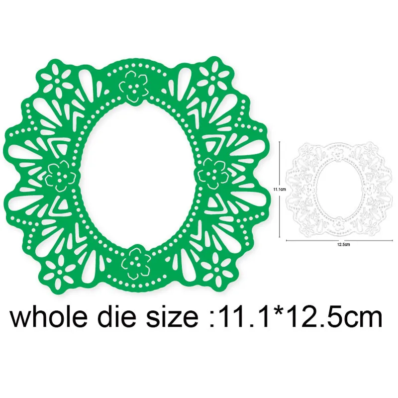 

Craft dies metal cutting dies cut die mold flower oval frame Scrapbooking dies paper craft knife mould blade punch stencils dies