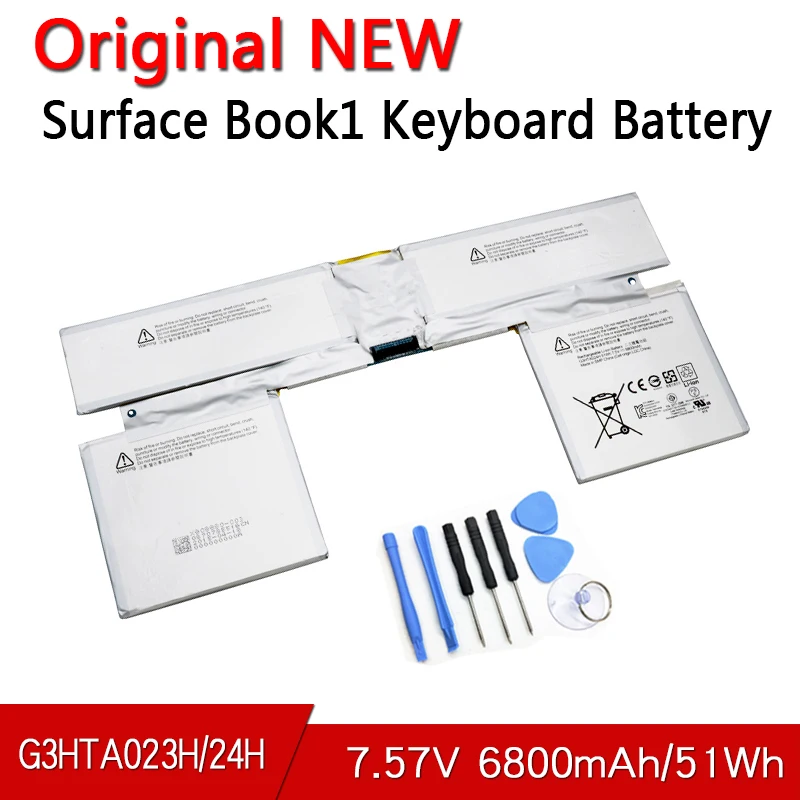 

G3HTA023H G3HTA024H New Original G3HTA021H G3HTA048H Keyboard Battery For Microsoft Surface Book Gen12 13.5" inch Keyboard base