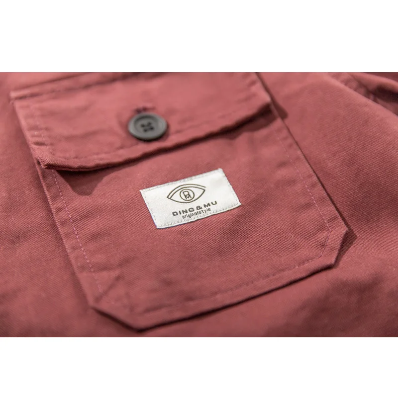 Винтажная Мужская Рабочая одежда с двумя карманами рубашки куртки 1990 S модные