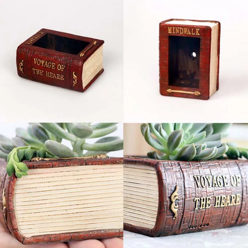 Flower Pot moulds Book shaped silicon vase molds DIY craft homemade clay silicone mold | Дом и сад