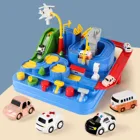 Автомобиль, городской обучающий игрушечный автомобиль для дошкольного обучения, Интерактивная гоночная игрушка для родителей и детей, головоломки для парковки дорожек автомобиля