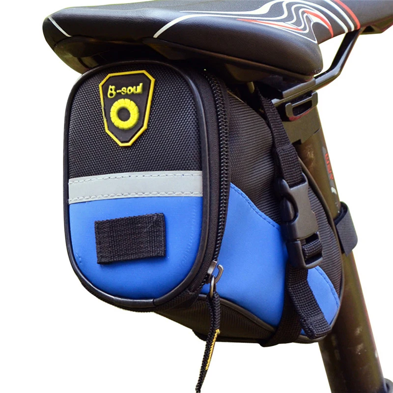 

B-soul Bicycle Bag Nylon Waterproof Storage Cycling Saddle Bag Bike Rear Seatpost Bag Mountain Bike Accessories Men's backpack