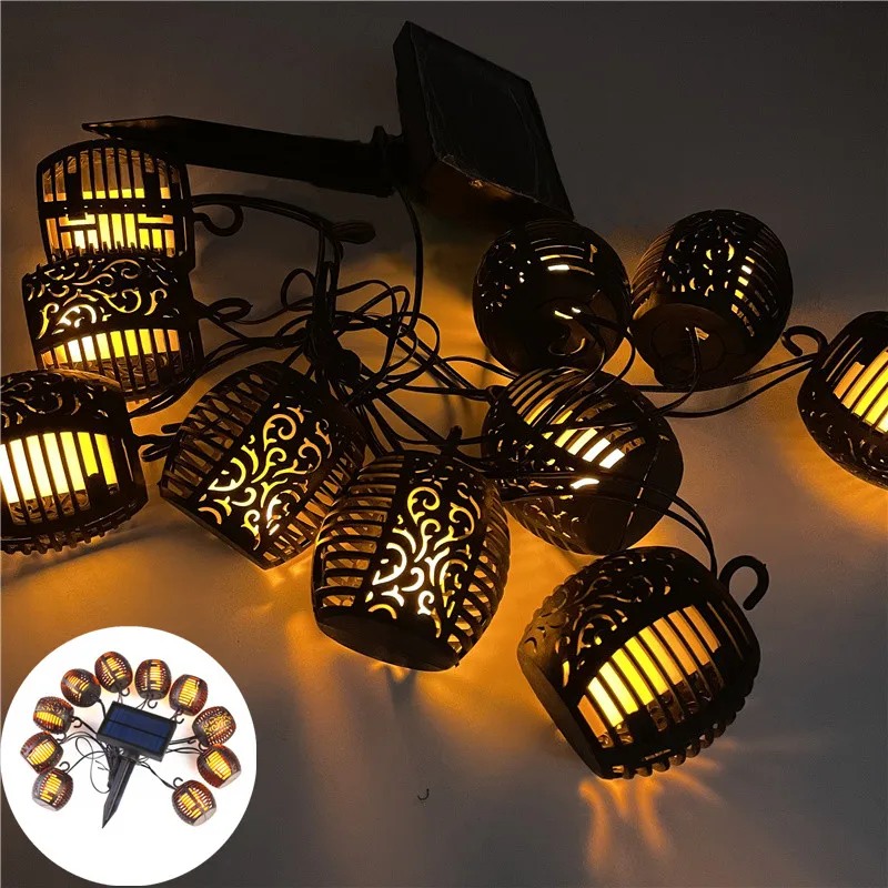 

Fairy Lights Led Lights String Flickering Flame Solar Led Light Outdoor Solar Outdoor Garland Light Lantern Christmas Decoration