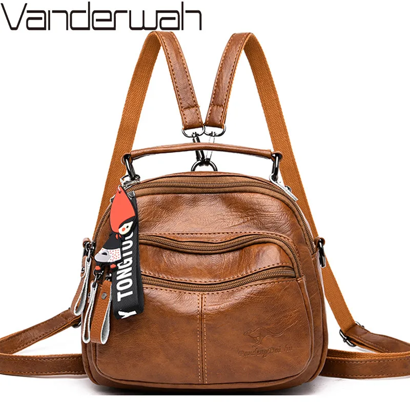 Мини рюкзак женский винтажный из мягкой кожи| |