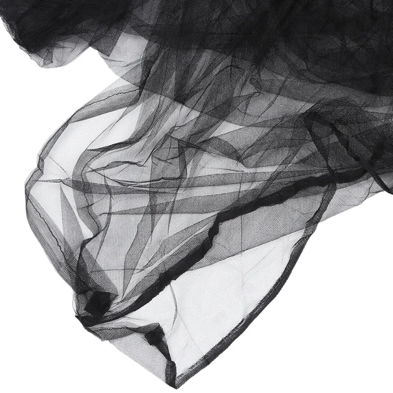 4-Corner Bed Netting Canopy Mosquito Net for Queen/King Sized 190*210*240cm (Black) | Дом и сад