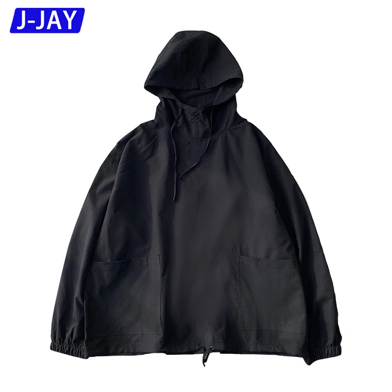 

J-Jay Brand Men's Tooling Hooded Men's Sweatshirt Trend 2021 Fashion Design Hip-hop All-match Spring And Autumn Outerwear