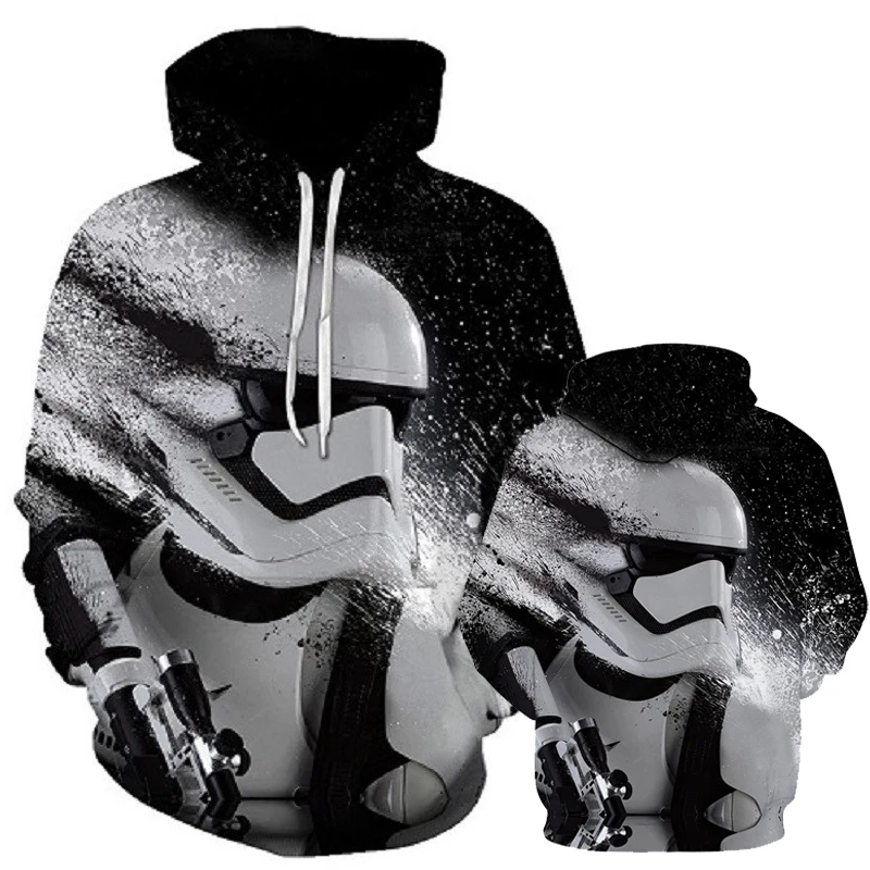 Толстовки Star Wars с принтом толстовки 3D крутой дизайн мужские повседневные