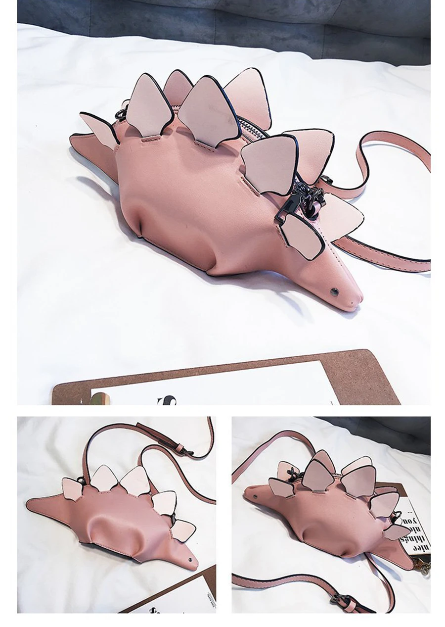 DUSUN креативный Хамелеон мультфильм сумки лоскут 3D Забавный динозавр животное сумка через плечо панельные сумки через плечо подарок для девочки