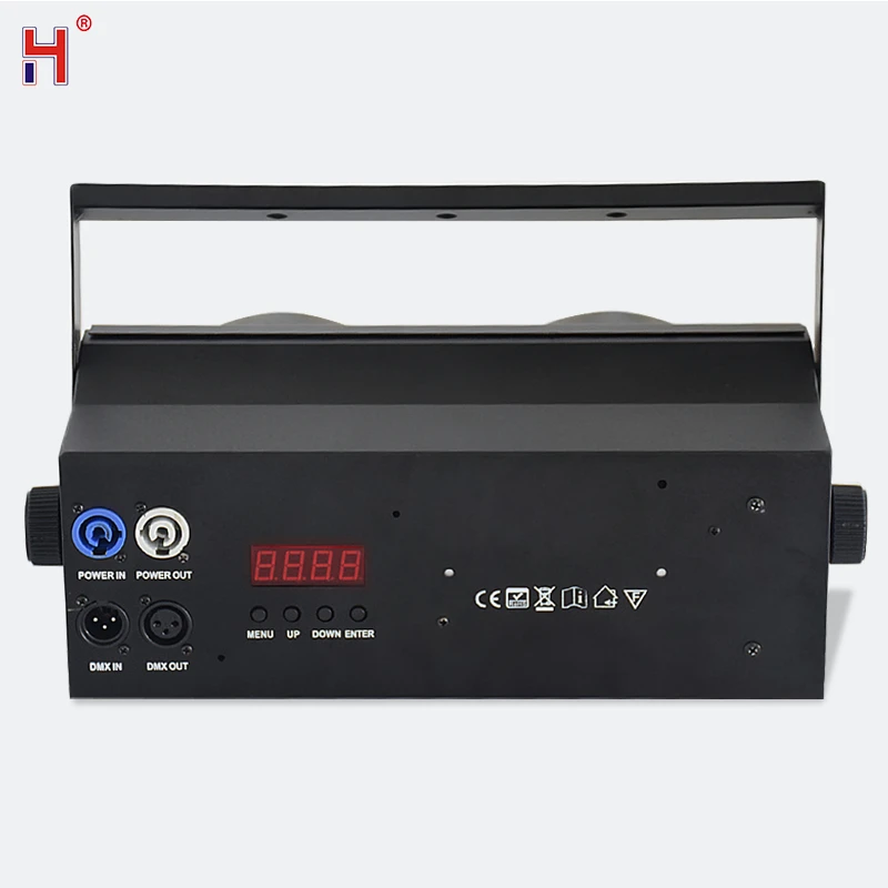 DMX сценический осветительный светодиодный COB Лира стирка 2X100W 2 глаза зрителя огни