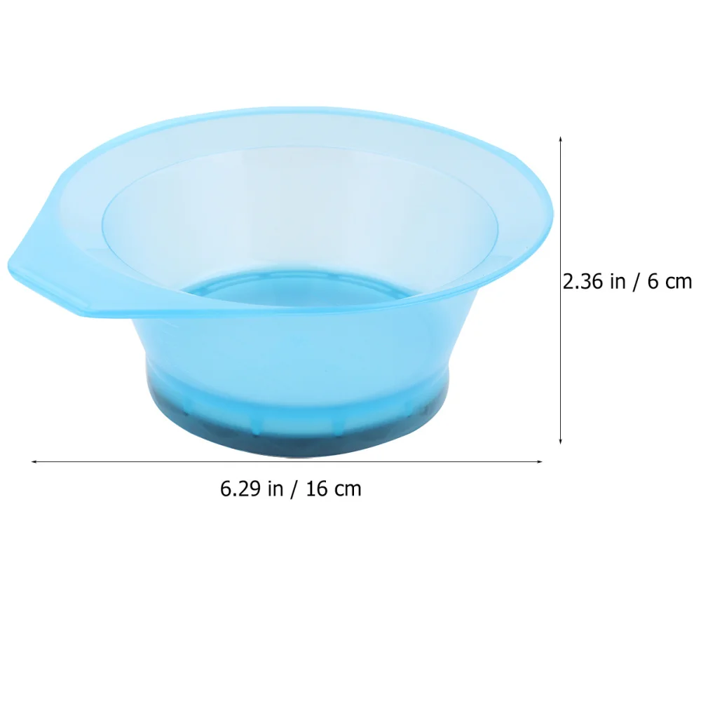 

6pcs Transparent Hairdressing Bowl DIY Hair Dye Bowl Hair Salon Color Mixing Dye Bowl (Random Color)