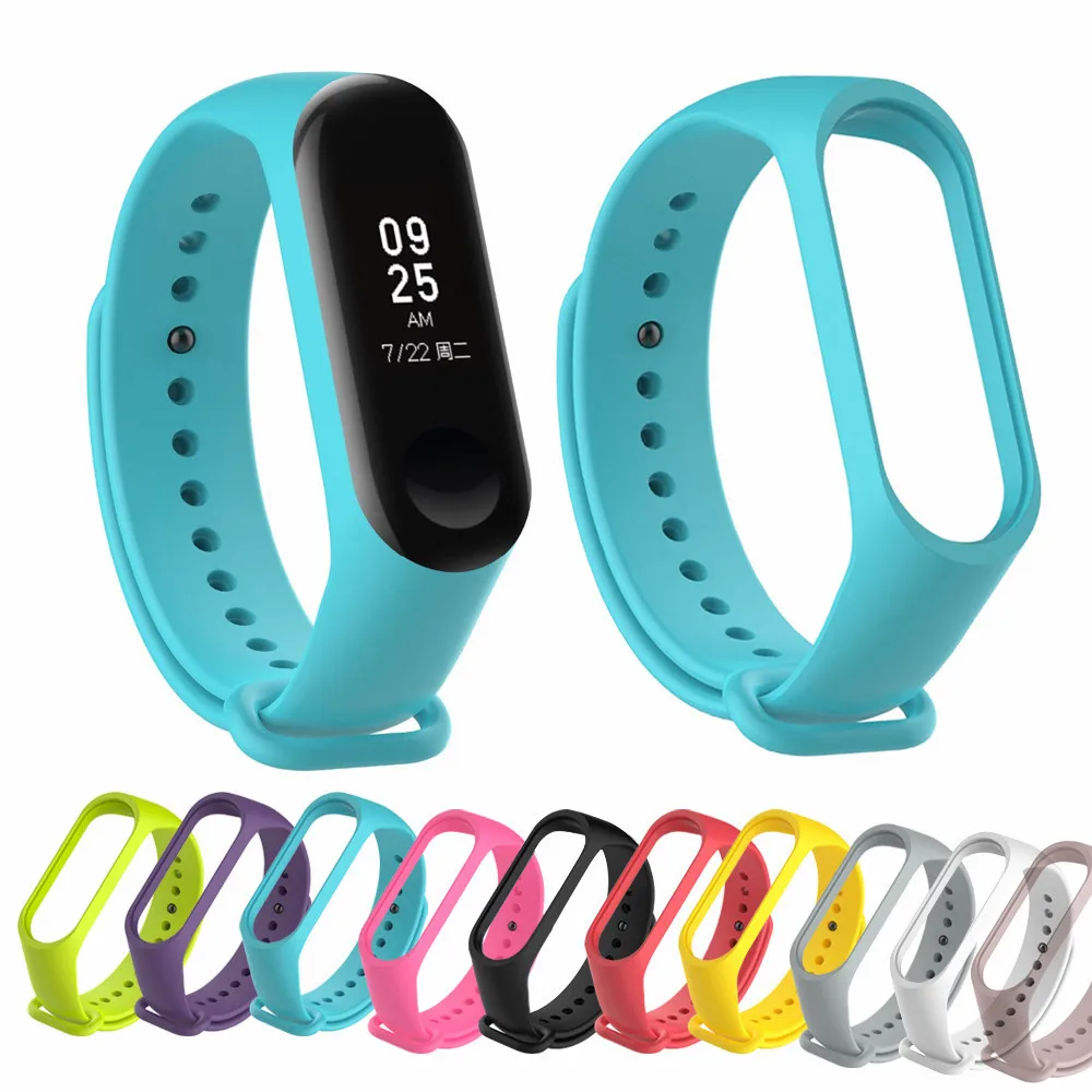 Для Xiaomi mi Band 4 3 силиконовый розовый сменный Браслет ремешок для Xiomi mi band 3 mi Band 4 3 band 4 ремешок на запястье