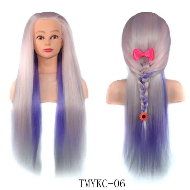Оптовая продажа красочный манекен радужная голова куклы с длиной 60