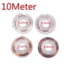 10Meter Magnet Wire Enameled Copper Wire Magnetic Coil Winding For Making Electromagnet Motor Model 0.2mm 0.3mm 0.5mm 0.6mm