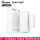 Беспроводной детектор окон и дверей SONOFF DW2, Wi-Fi оповещение для умного дома, электроника, безопасность, работает с E-WeLink