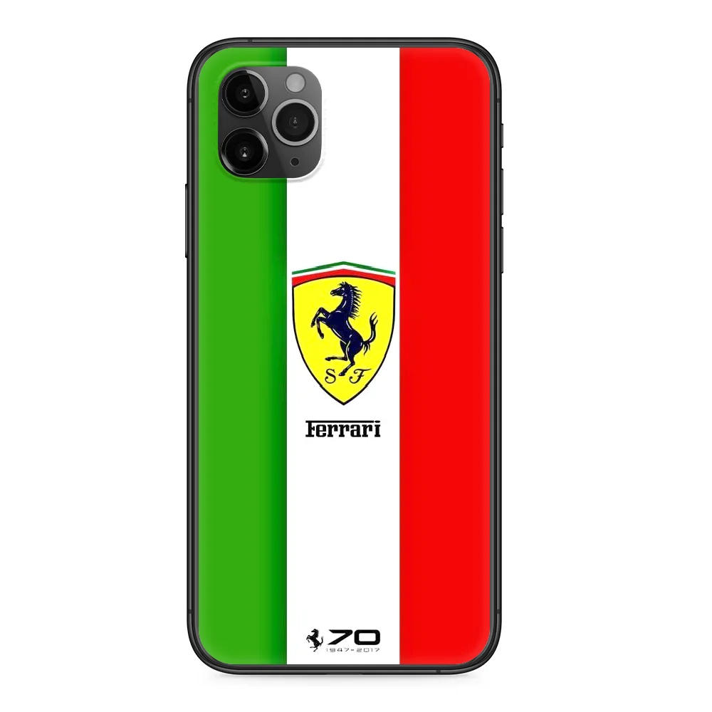 

Luxury Ferrari Cars Phone Case cover For Iphone 11 7 8 XR 5 5C 5S 6 6S PLUS X XS PRO SE 2020 MAX black cell pretty prime
