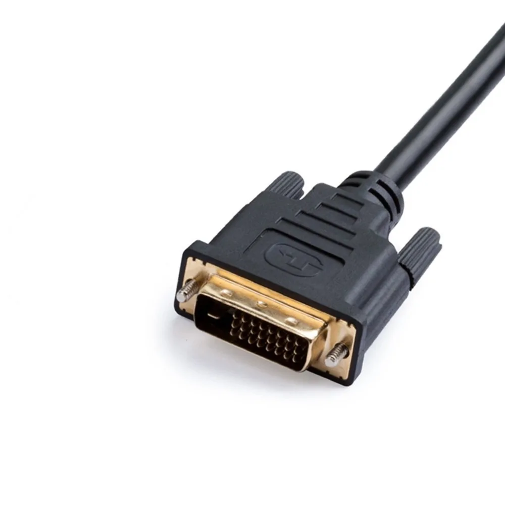 

DVI-D Adapter Video Cable-HDMI-compatible Male to Male to HDMI-compatibleto Cable 1080p High Resolution LCD and LED Monitors