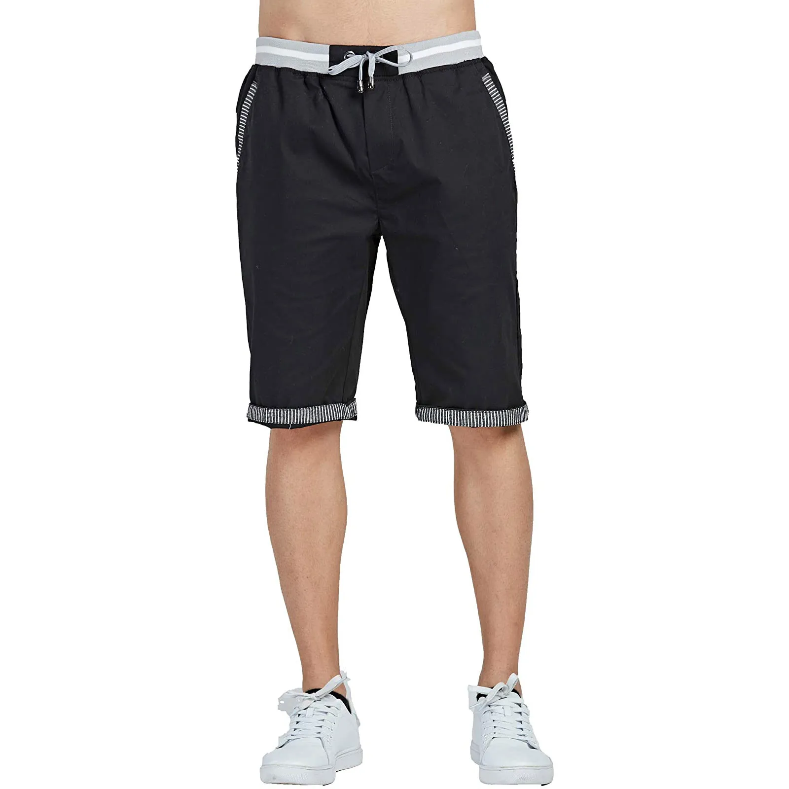 Брюки мужские для бодибилдинга повседневные облегающие спортивные штаны до