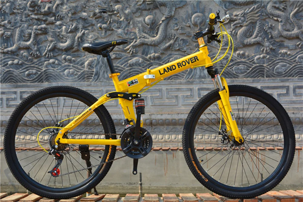 Горный велосипед складной 26 дюймов 24 скоростной двойной дисковый тормоз