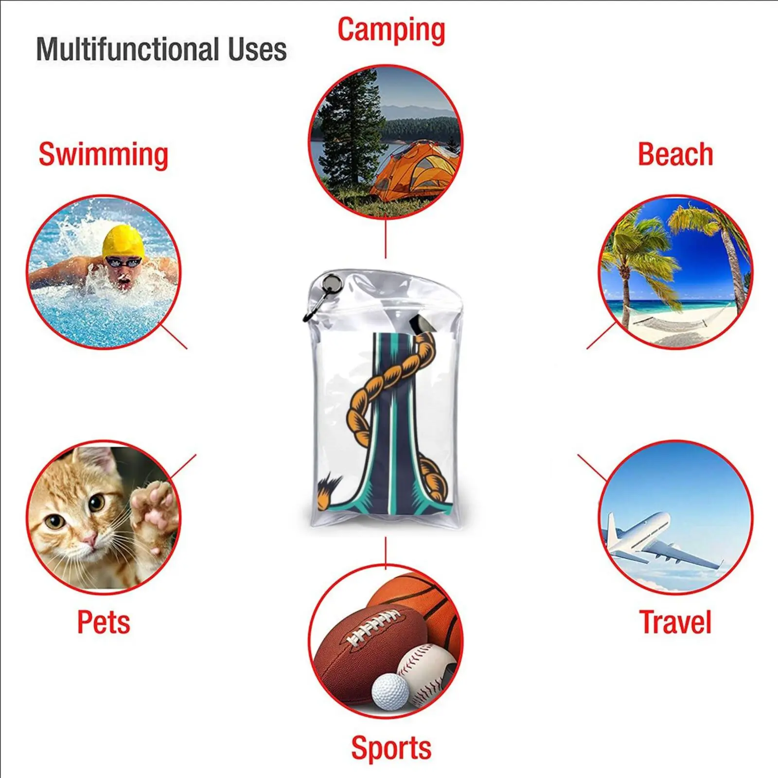 Быстросохнущее полотенце Ship Anchor для спортзала ванны портативная