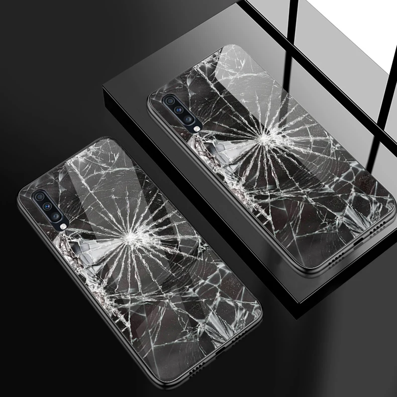 H144 Для samsung Galaxy A10 A20 A30 A40 A50 A70 A80 A90 A6S A8S закаленное Стекло крышка J4Plus M10 M20 M30 Note9 противоударный чехол для телефона - Цвет: H144