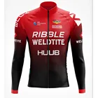 2021 красная Теплая Флисовая Мужская велосипедная куртка с длинным рукавом, одежда для команды Go Pro, высокое качество, теплая велосипедная одежда