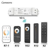 v2 l led dimmer switch cct 12v 24v 36v rf wireless 2 4g remote smart wifi 2ch ww cw led controller for ct single color led strip